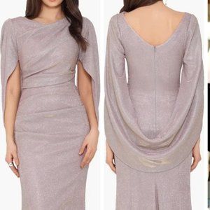 Cape Sleeve Trumpet Gown